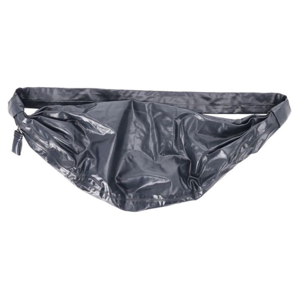 Lemaire Croissant Bag in Grey Leather
